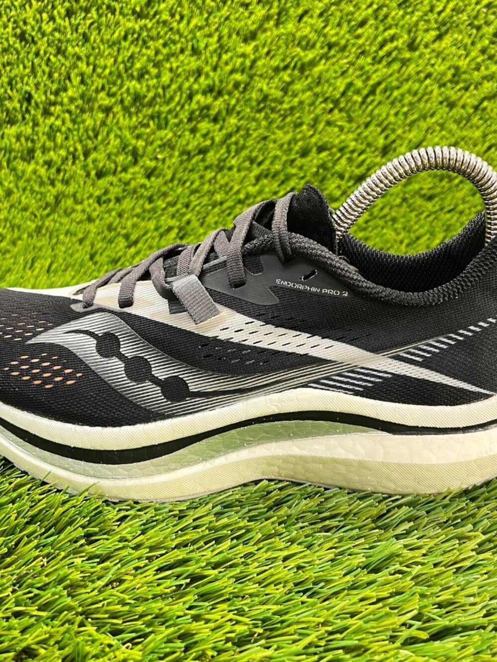 Saucony Endorphin Pro 2 Womens Size 8 Black Athletic Running Shoes Sneakers - Picture 3 of 11